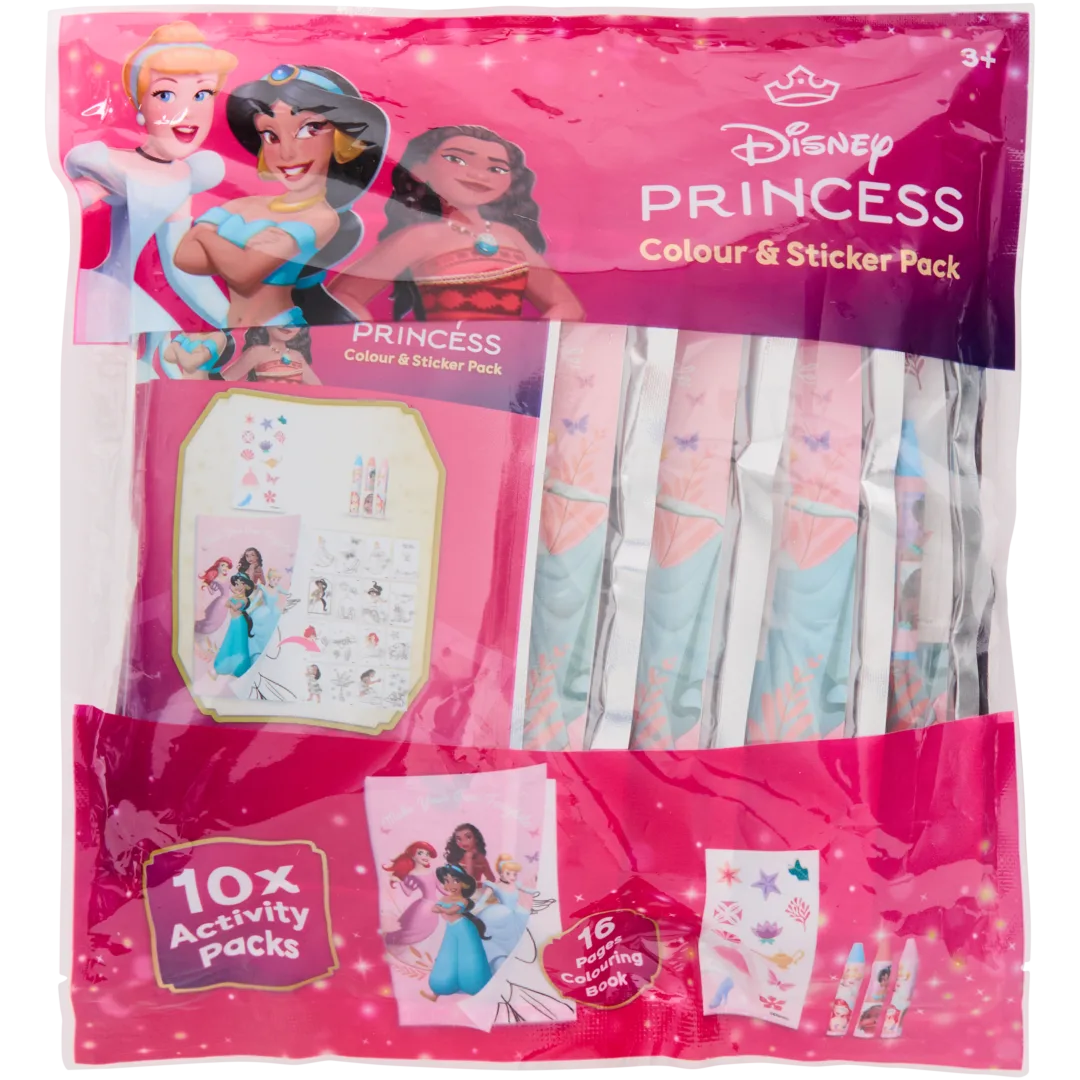 Kleur- en stickerset uitdeelcadeautjes 10 stuks | diverse varianten