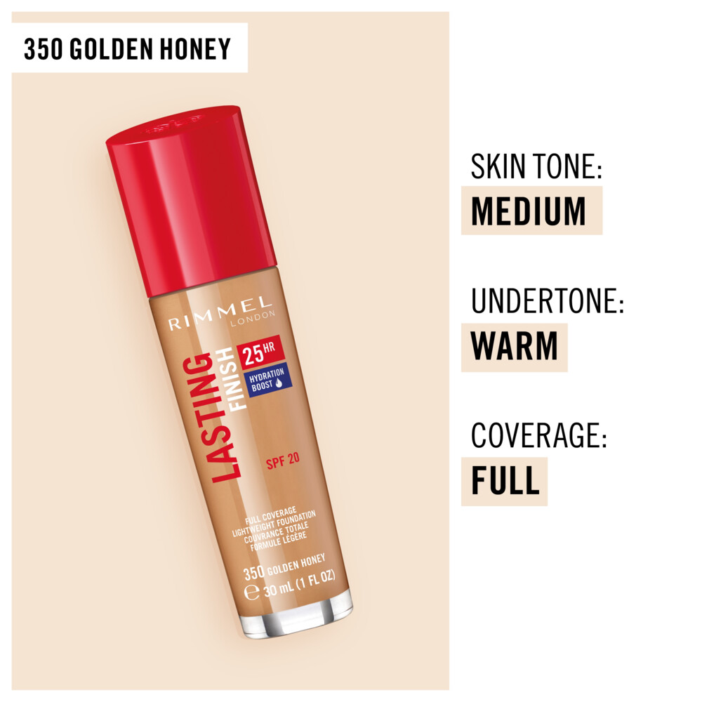 Rimmel Lasting Finish Foundation 350 Golden Honey30 ml