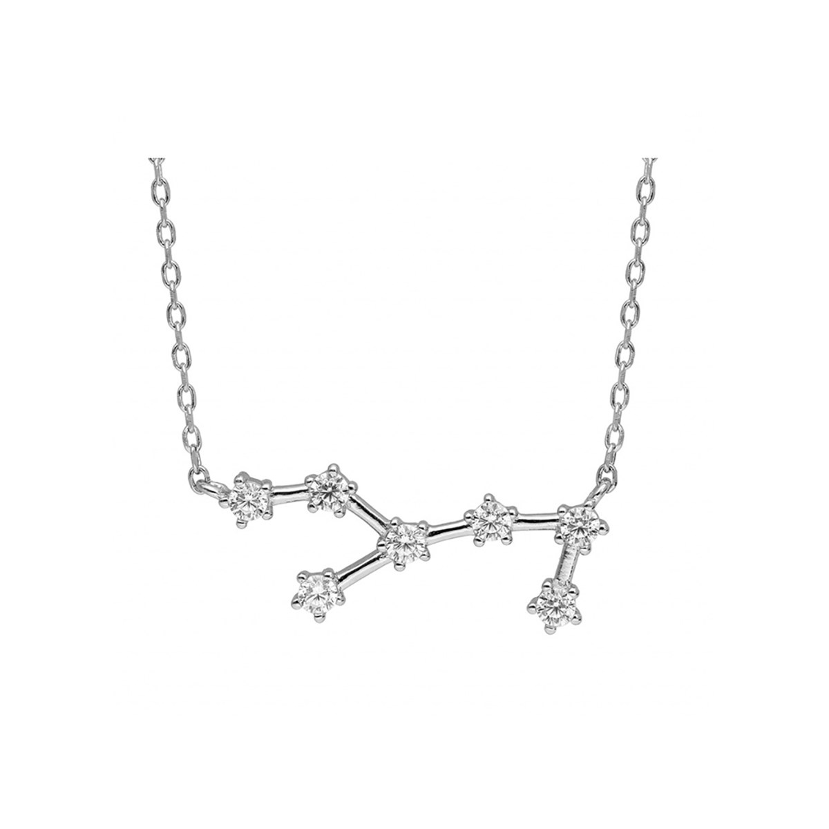 Collier Constellation Vierge - Argent