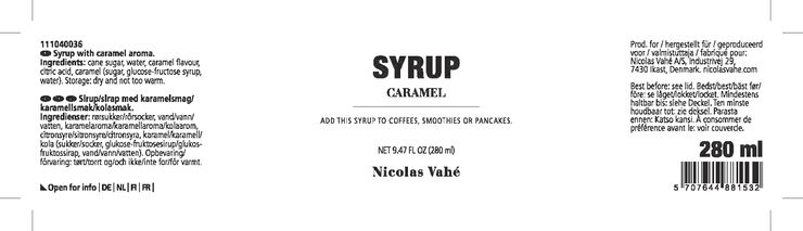 Nicolas Vahé Sirup, Karamel, 25 cl.