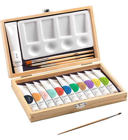 Djeco Malings?t - 12 Farver - Artist's Box