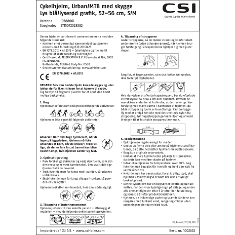 CSI cykelhjelm til børn med visir - turkis/pink