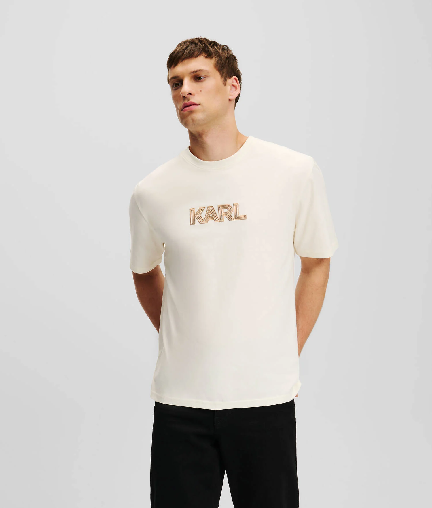 T-SHIRT À LOGO ART DECO KARL