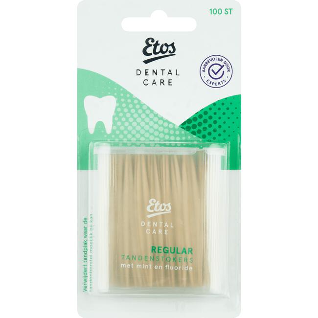 Etos Dental Care Houten Tandenstokers Regular 100 stuks