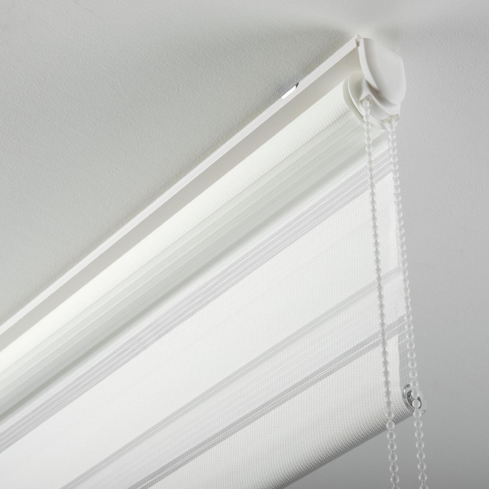 Doppel-Klemmrollo - weiß - höhenverstellbar - 45 cm breit