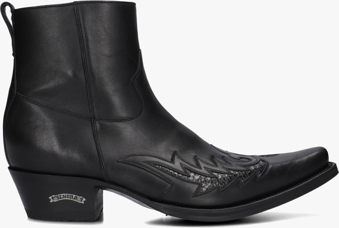 zwarte sendra cowboylaarzen 12185p