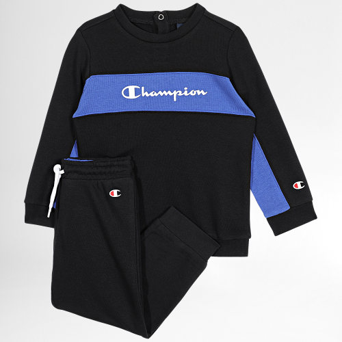 Ensemble De Survetement Enfant 306300 Noir Bleu Roi