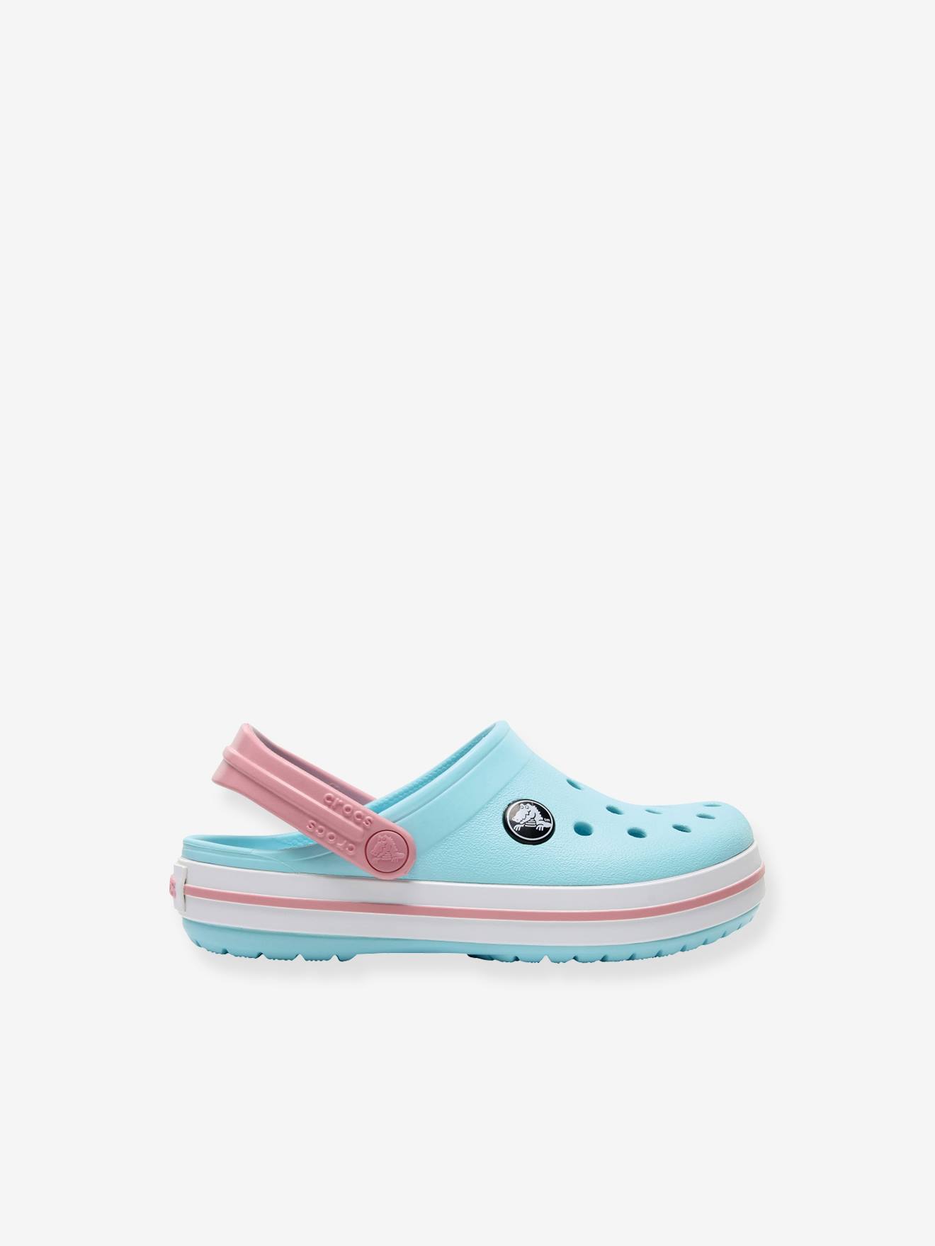 Crocband Clog T CROCS™ tamancos infantis azul claro liso