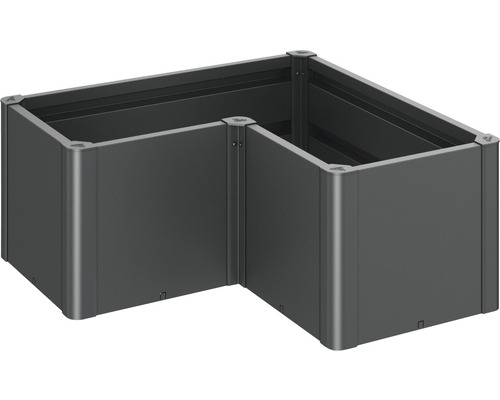 Biohort Belvedere Mini verhoogde tuinbak, klassiek design, maat L100 (102 x 102 x 45 cm), donkergrijs