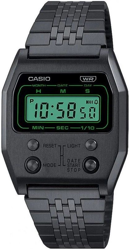 Casio - Collection Vintage A1100B-1EF - Polshorloge - Zwart - Staal
