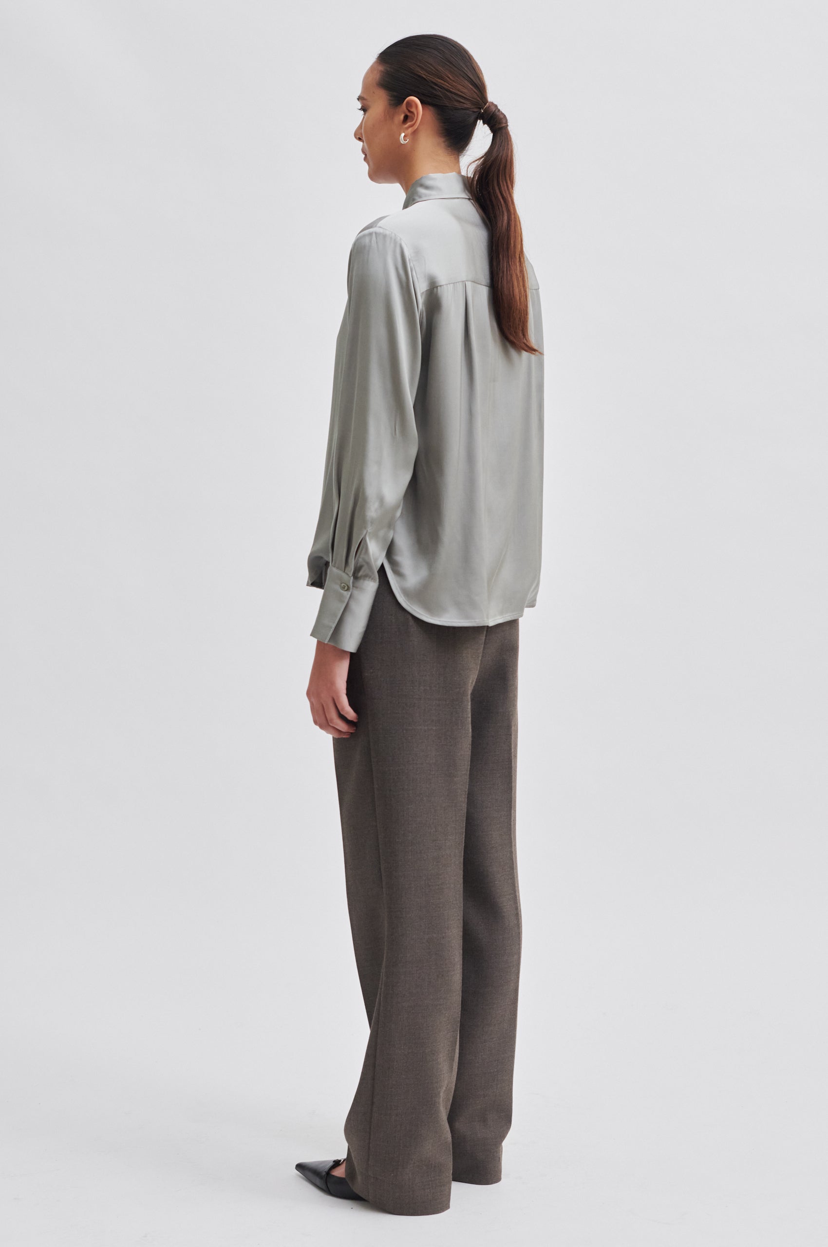 Second Female  Galla Classic skjorte - Dried Sage
