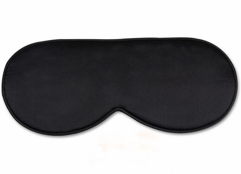 (2in1) Elastische Augenmaske Satin Schlafmaske Licht Blockierende Nachtmaske mit Kühlpad - Style 2