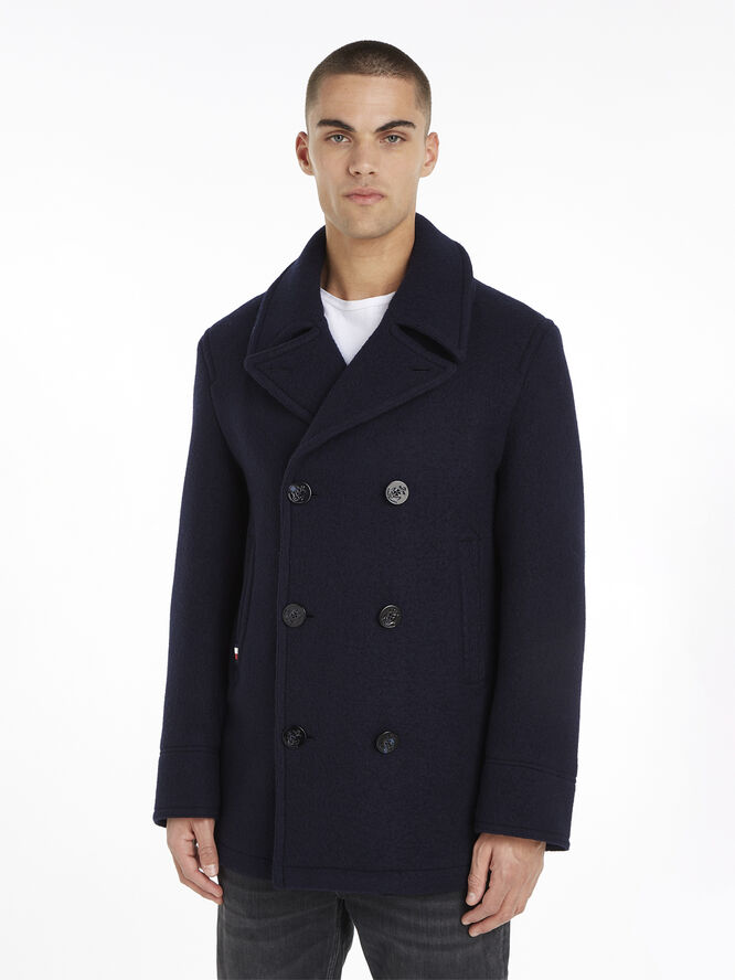 Tommy Hilfiger THE PREMIUM CLASSIC PEACOAT Desert sky