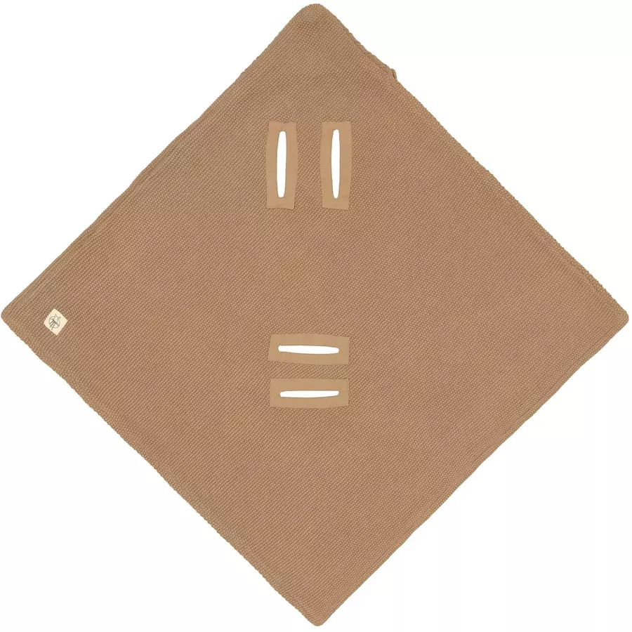 LÄSSIG Einschlagdecke sand 78 x 78 cm