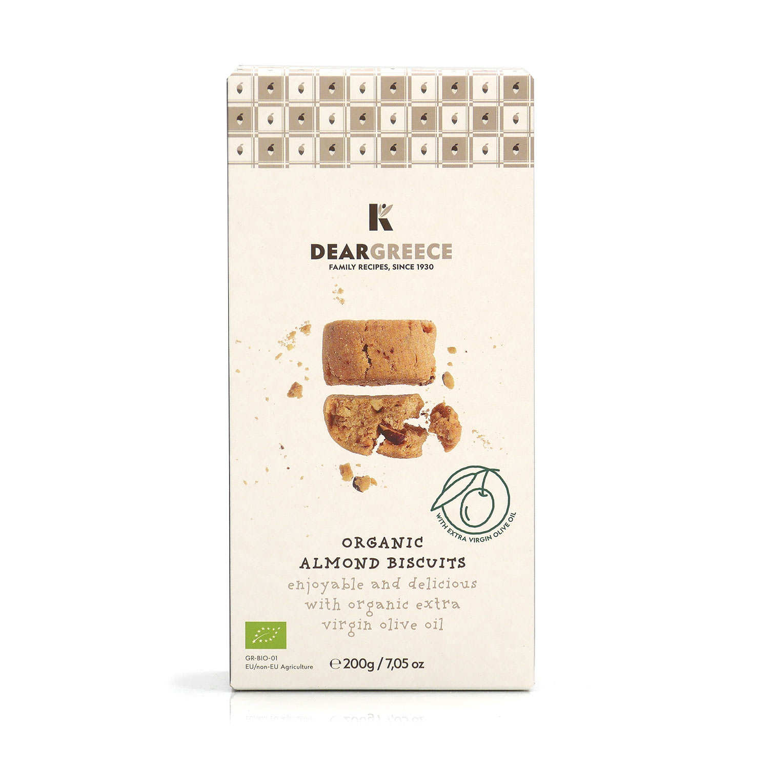 Biscuits bio grecs aux amandes et à l'huile d'olive