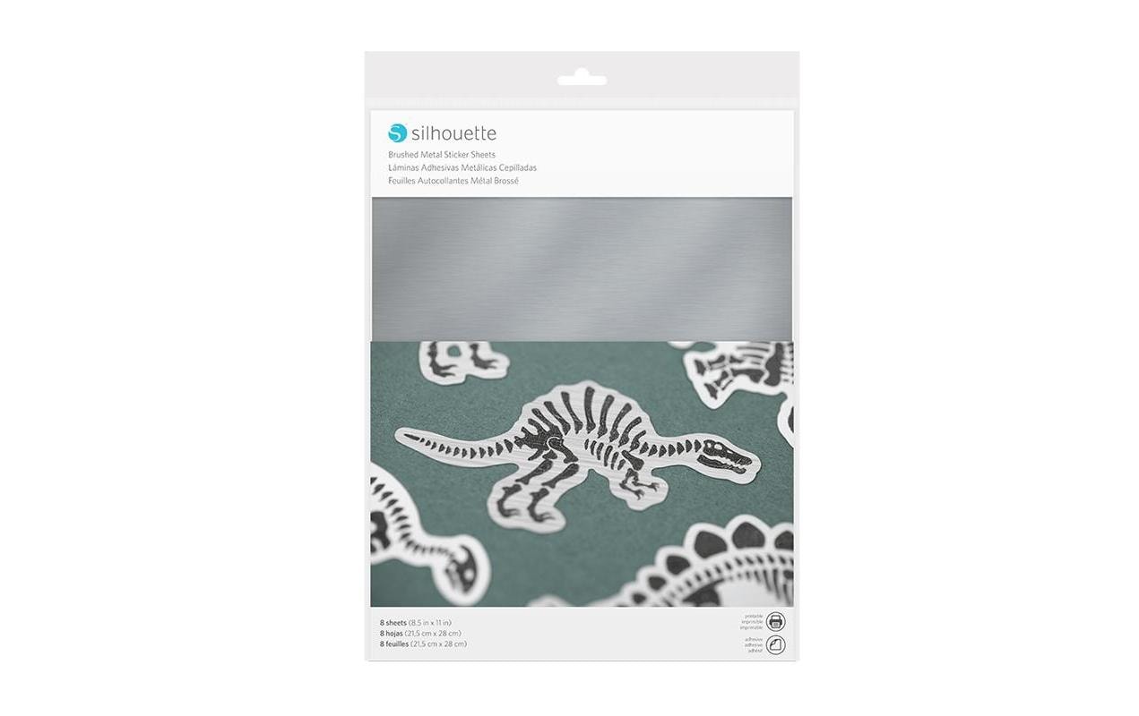 Stickerpapier Metallic SilberSticker Papier Print and Cut