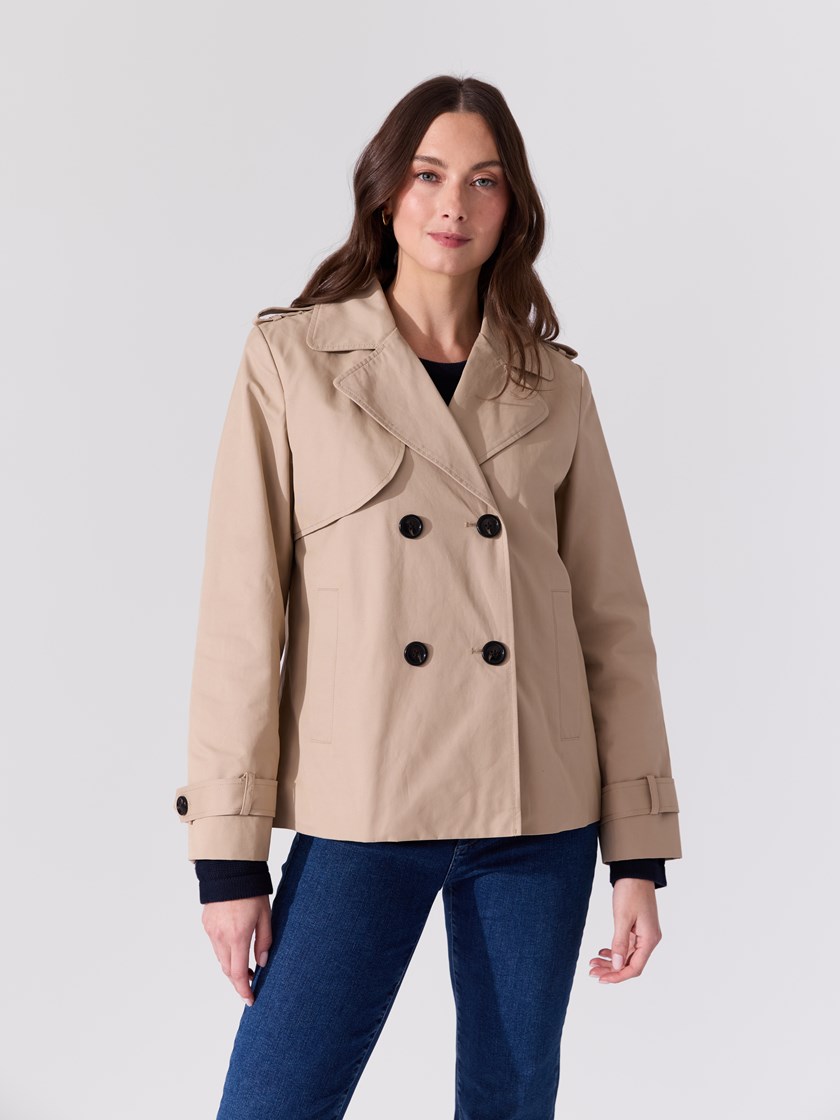 Mila kort trenchcoat Cobblestone