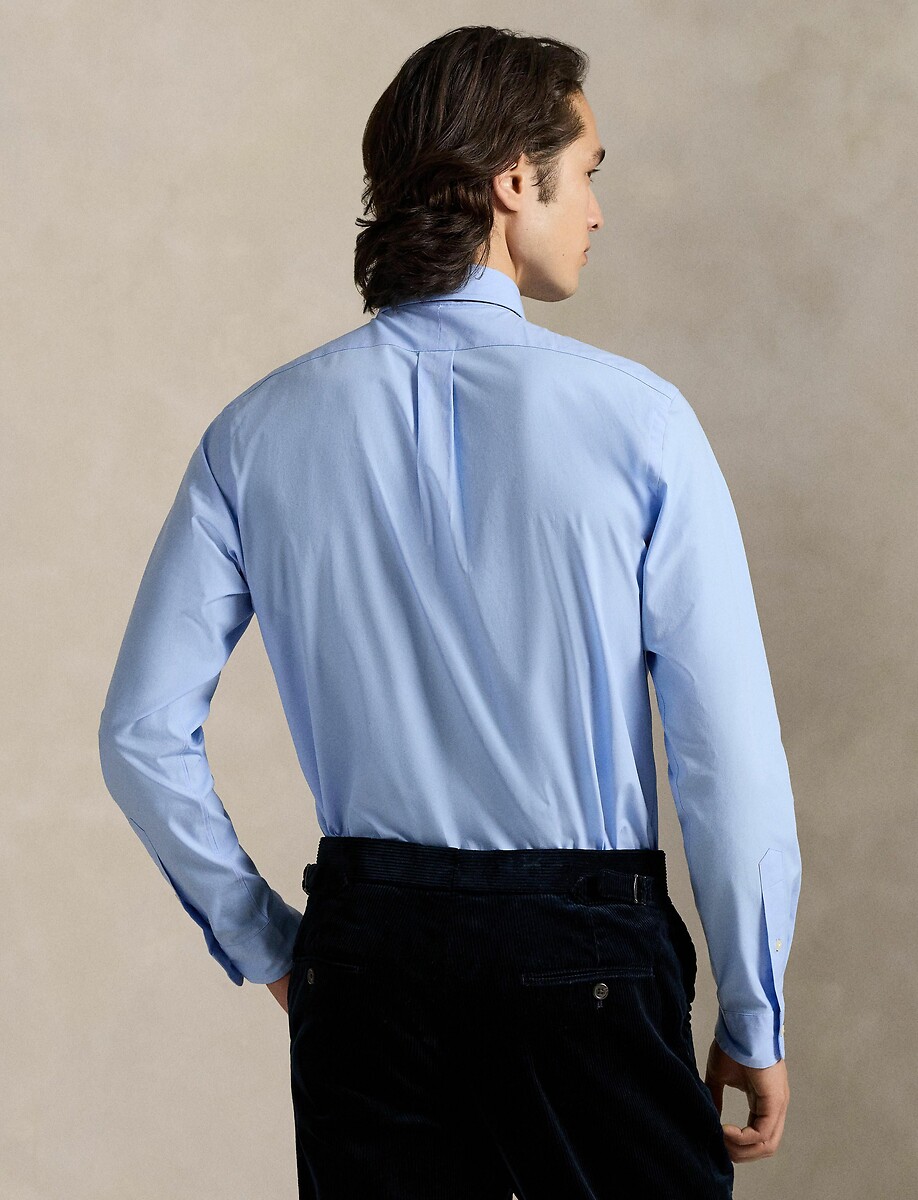 POLO RALPH LAUREN<br>Camisa lisa de popeline