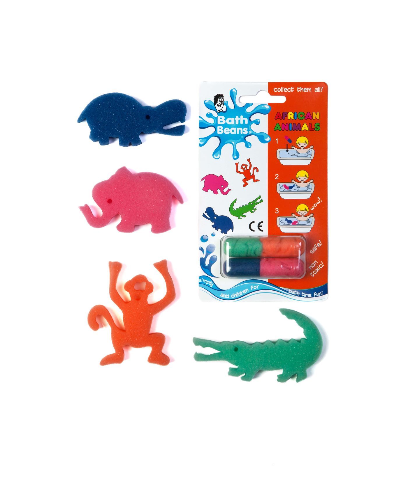 The Bean People Bath Beans African Animals