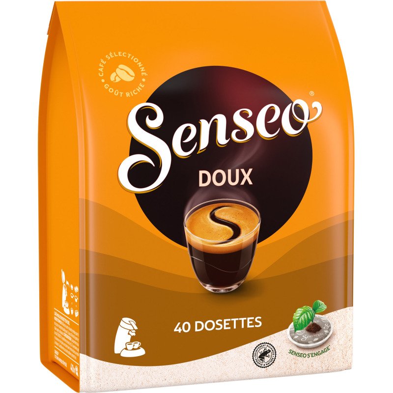 Dosettes de café Senseo Doux - Paquet de 40