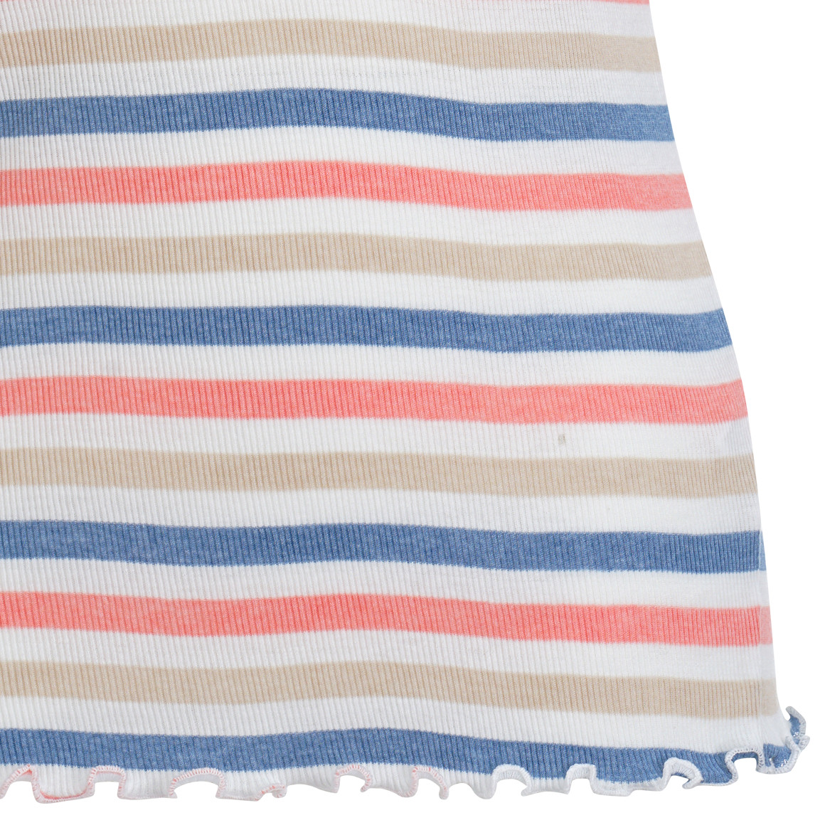 Gina Damen T-Shirt mit Streifen weiss / bunt