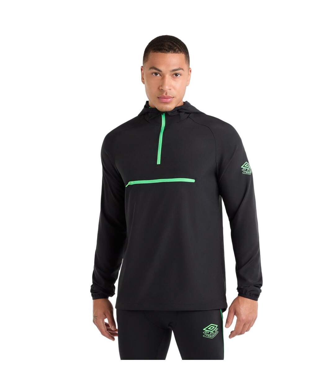 Umbro - Veste PRO ELITE - Homme (Noir / Vert) - UTUO1716