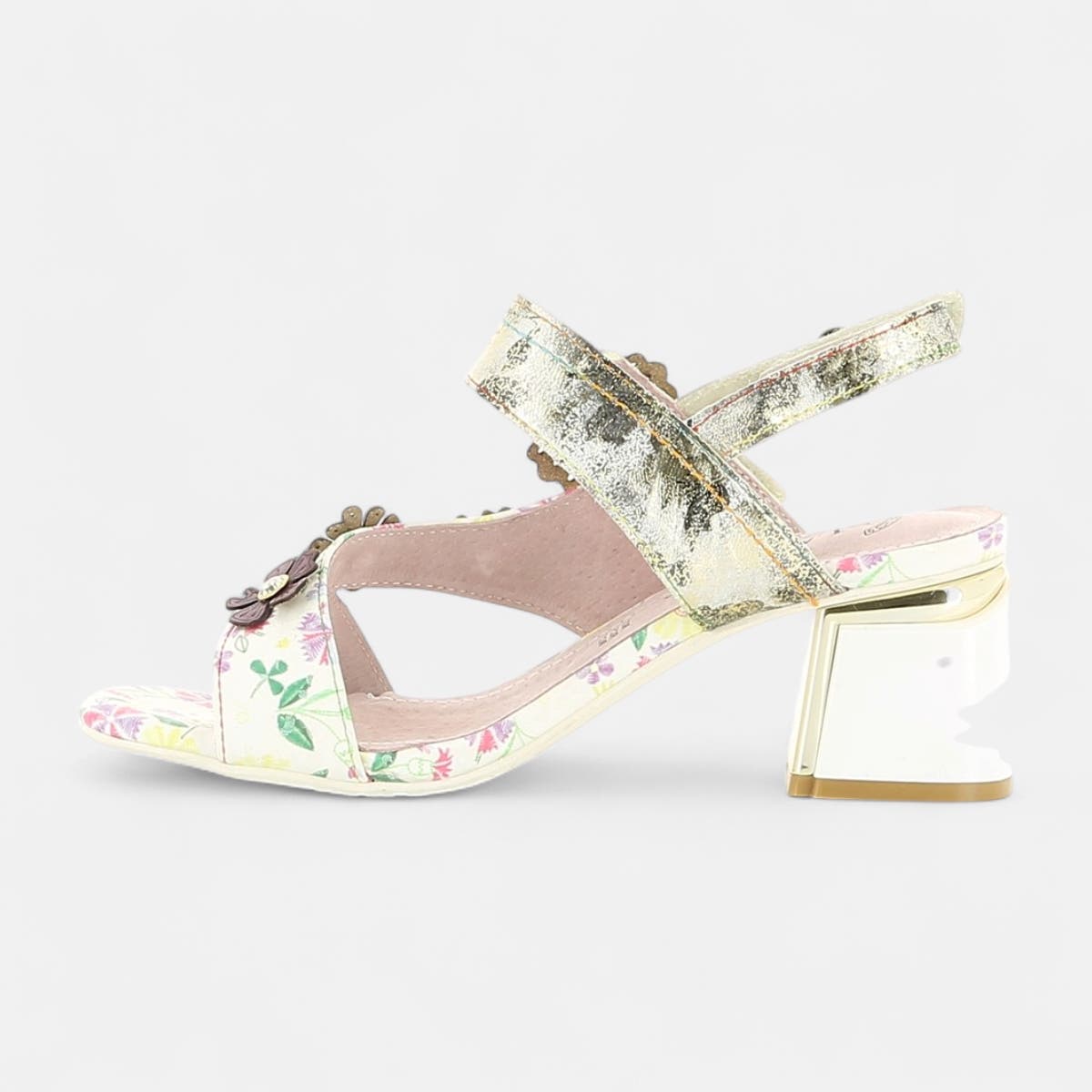 Nu-pieds à talon Femme beige