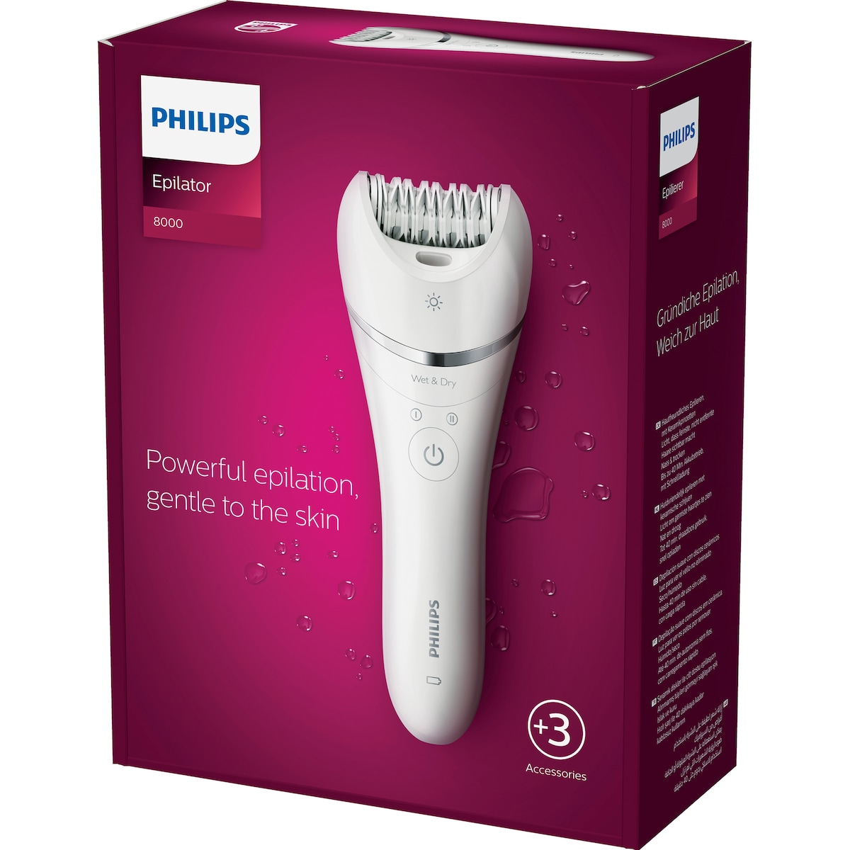 Philips 8000 Series Wet&Dry epilator BRE70000
