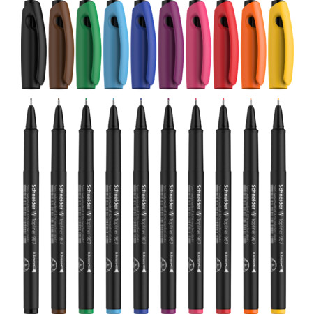 Schneider Topliner 967 10er-Etui Fineliner - 0.4 mm