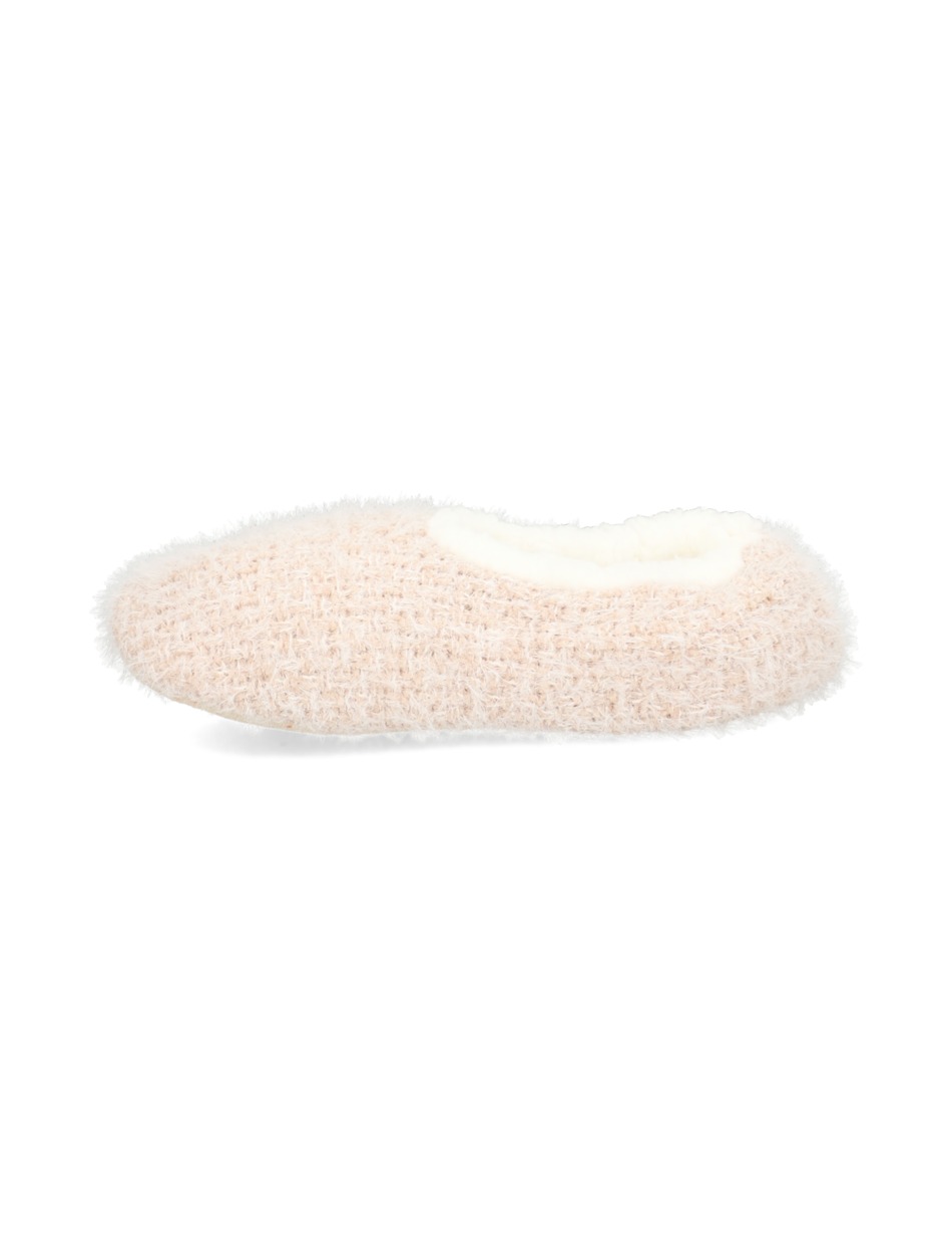 CHENILLE WITH FAKE FUR SLIPPERS 1P