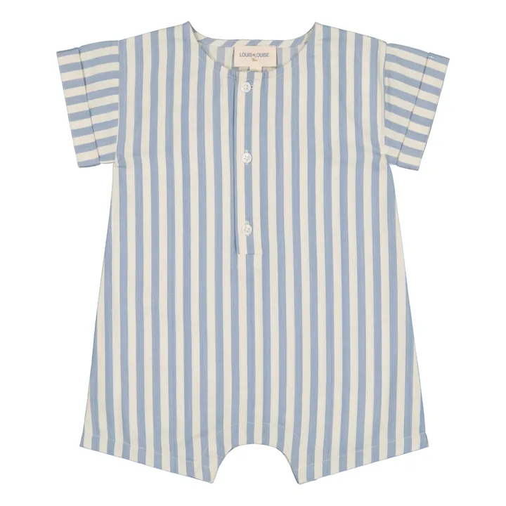 Louis Louise Combishort Hawai Rayée | Bleu ciel