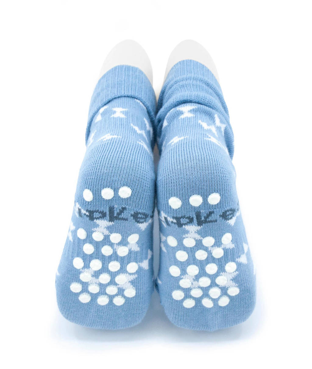 super leuke sokjesBlijf-Sokjes met anti-slip nopjes 12-18 mnd blauw