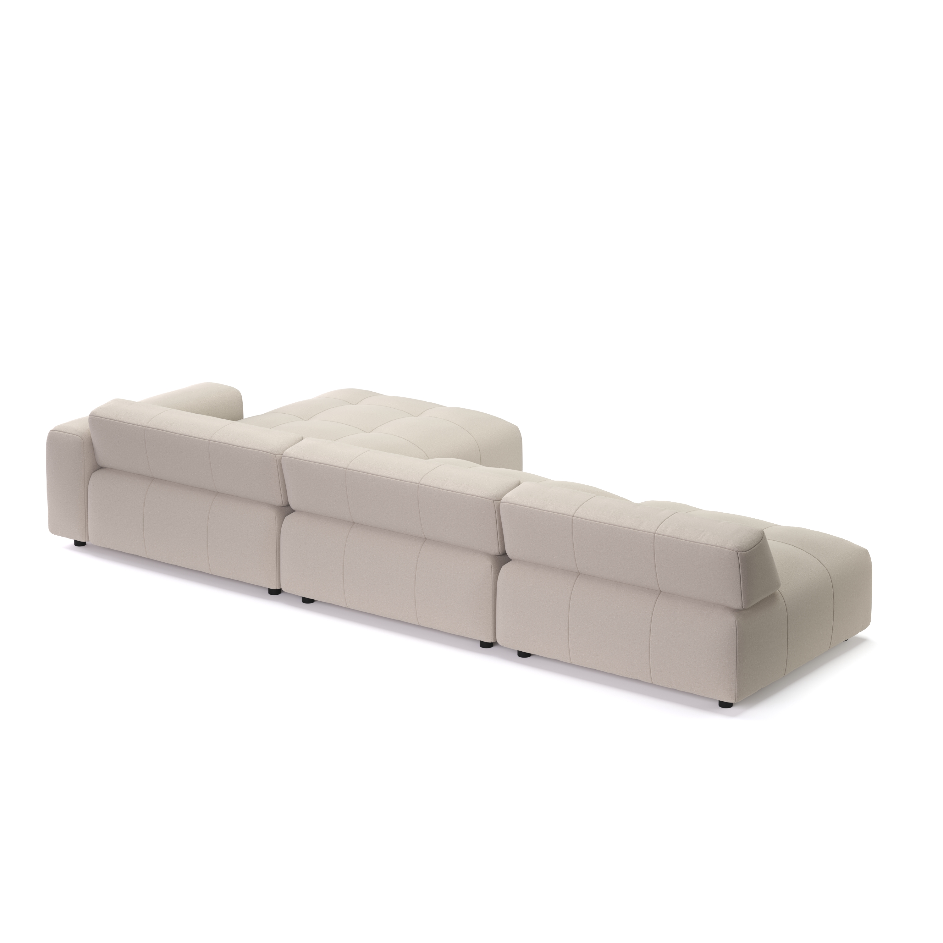 Ecksofa BONNIE rechts beige