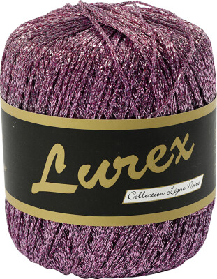 Lurex Garn - L 160 M - Lilla - 25 G