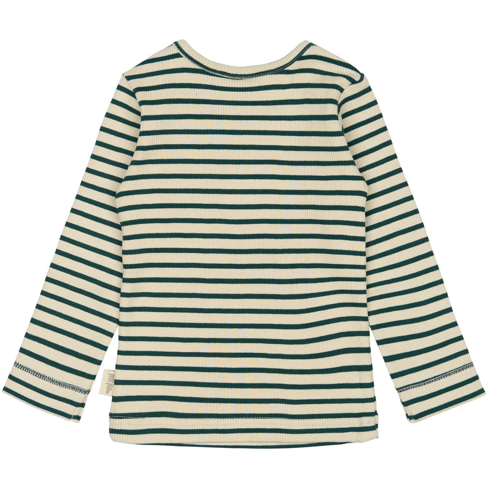 Køb Petit Piao Dark Sea/off White Bluse Modal Striped