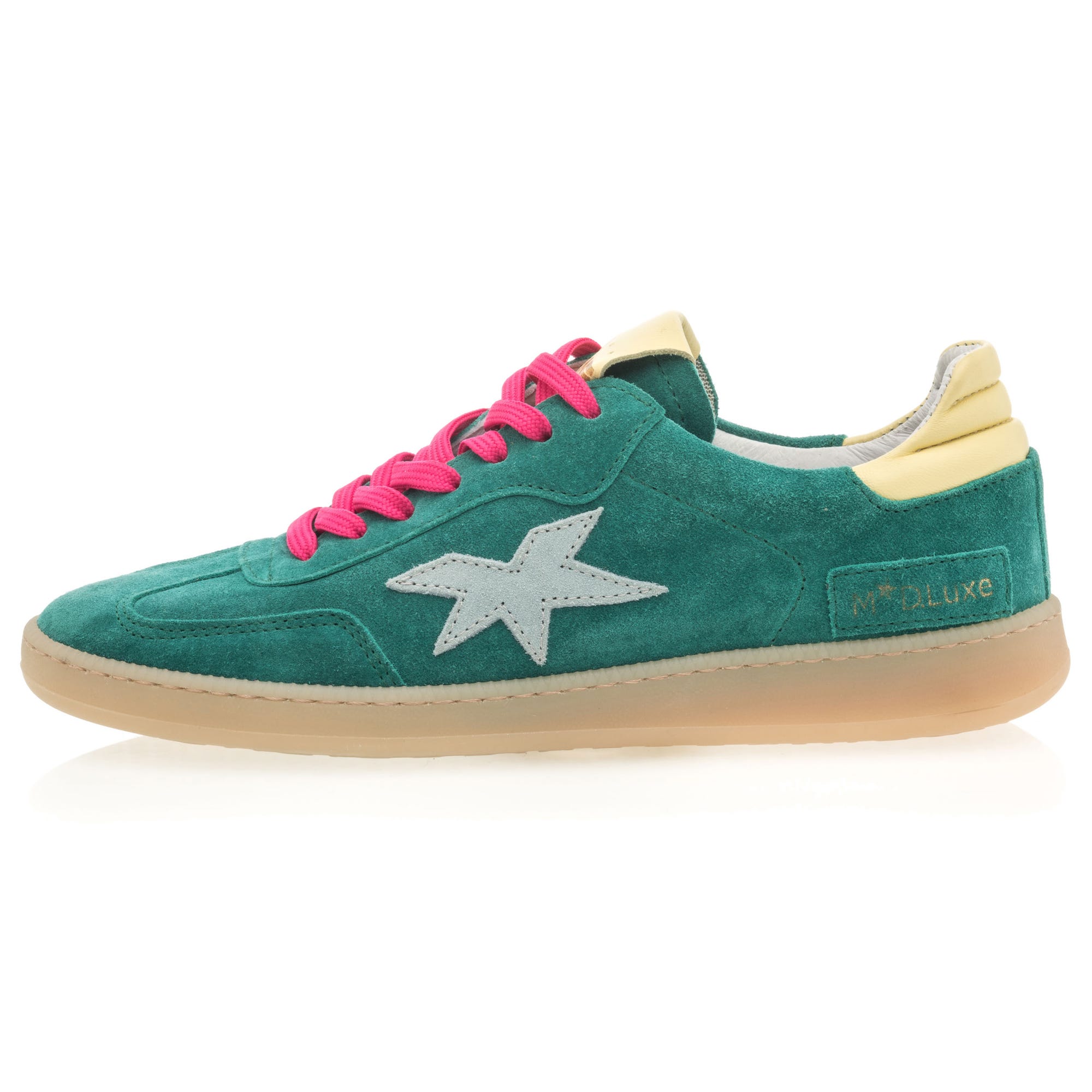 Baskets basses Femme en cuir vert
