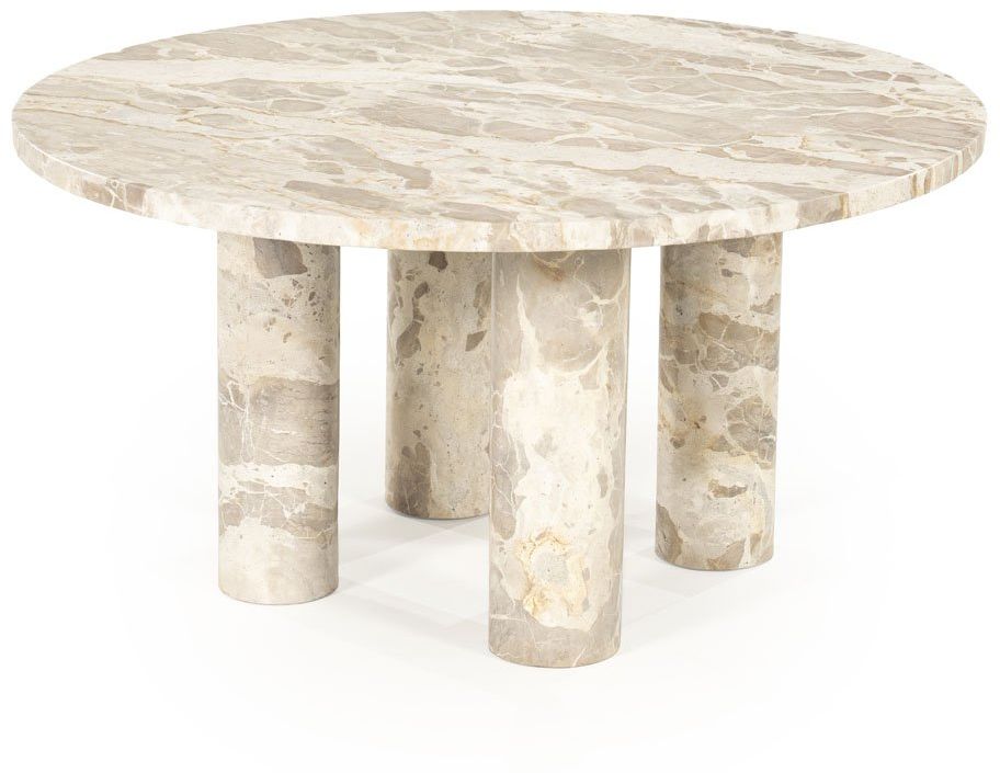 Salontafel Marmo Wit, Bruin van By Boo
