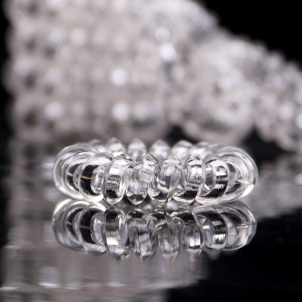 (9er Set) Ø4cm Elastische Haarspiralen Haarband ohne Metall - Bunt