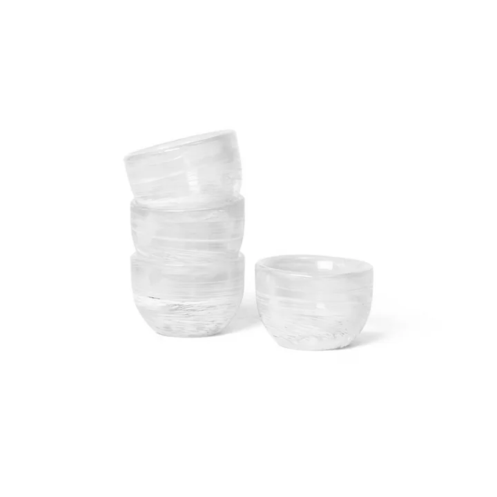 Ferm Living - Tinta Eierbecher, weiss (4er-Set)