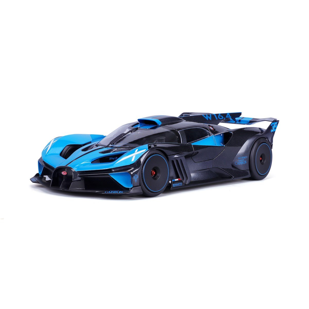 Voiture de course Bugatti bleue 1/18