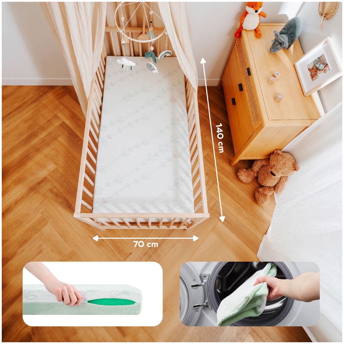 BabymoovBabymoov   Matratze Cosy Lite Antibakteriell 70x140cm