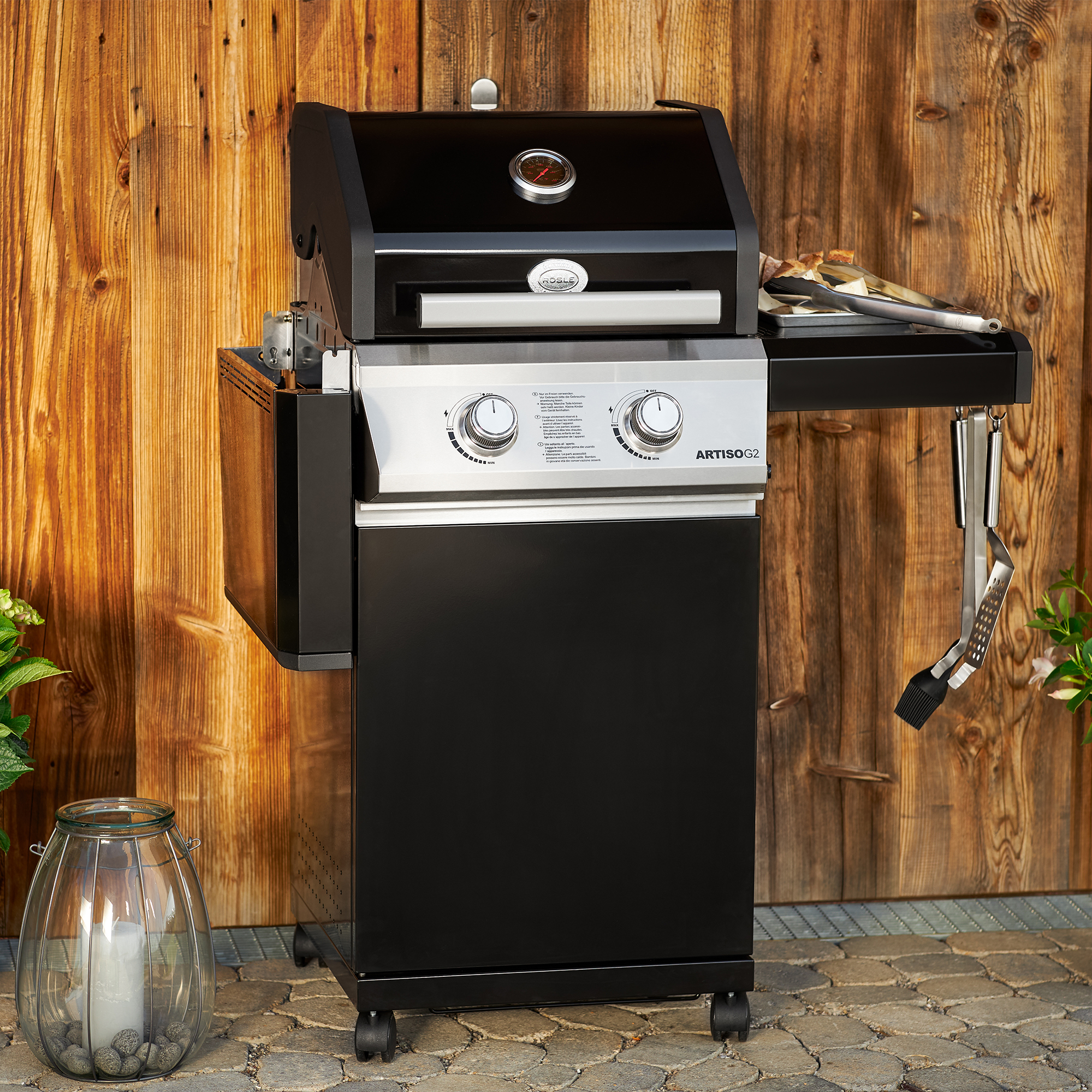 Gasgrill BBQ-Station ARTISO G2 schwarz, Exklusiv bei Toom