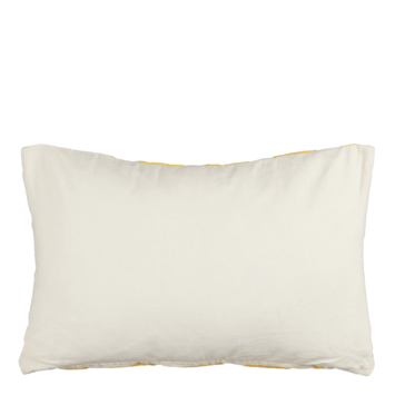 Kussen geel scallopes - l55xb35xh10cm