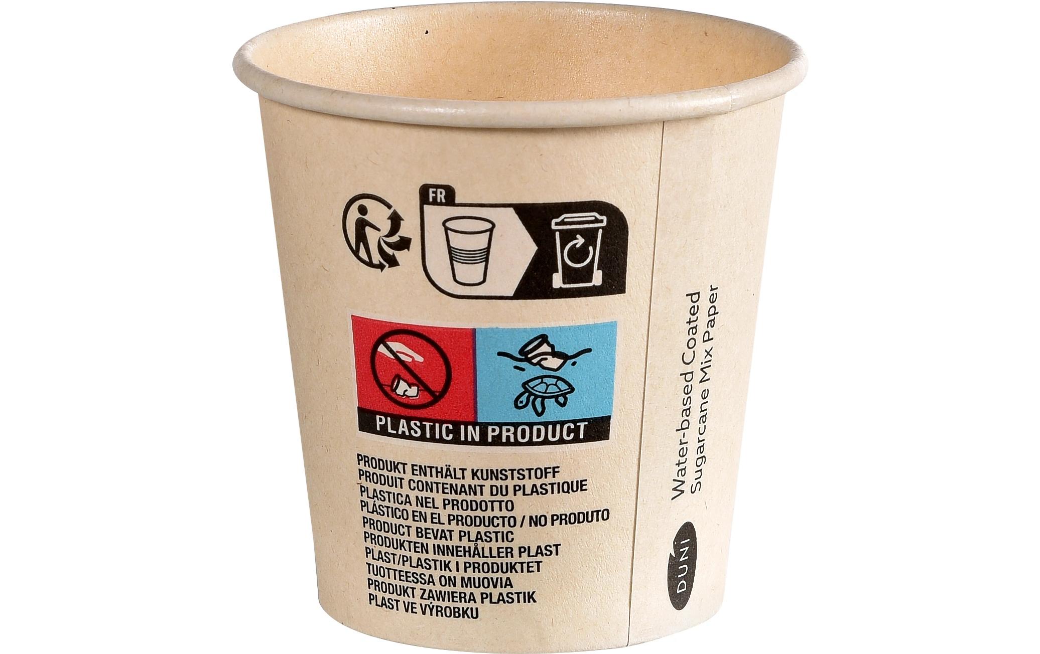 Einwegbecher Sweet Cup 12 cl 1200 Stk/Krt (24 x 50 Stk)Bagassebecher
