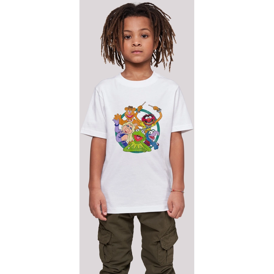 F4NT4STIC T-Shirt  Die Muppets Group Circle weiß
