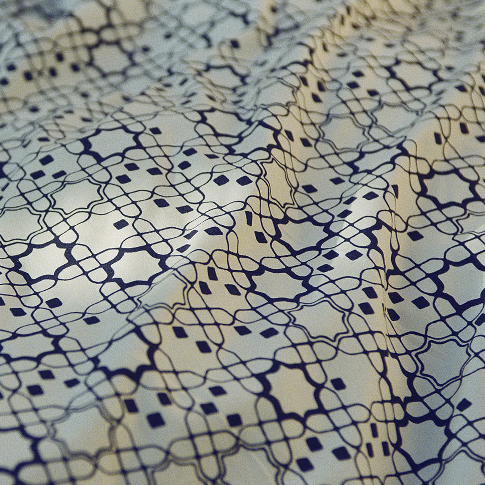 Kissenbezug MARRAKECH ecru/midnight blue