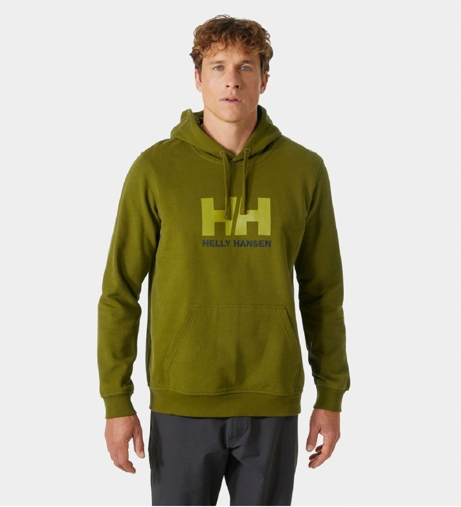 Moletom com capuz Helly Hansen com logo verde
