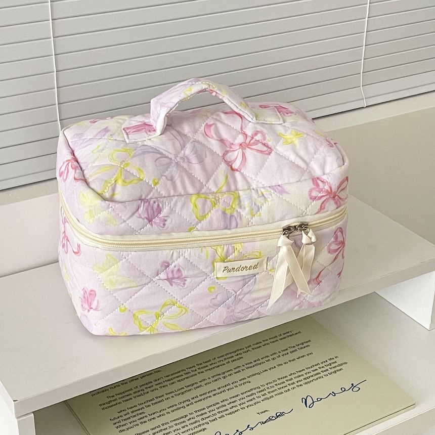 ZenlyHabit - Cartoon Paneel Stoffen Make-up Tas / Etui (Diverse Ontwerpen)