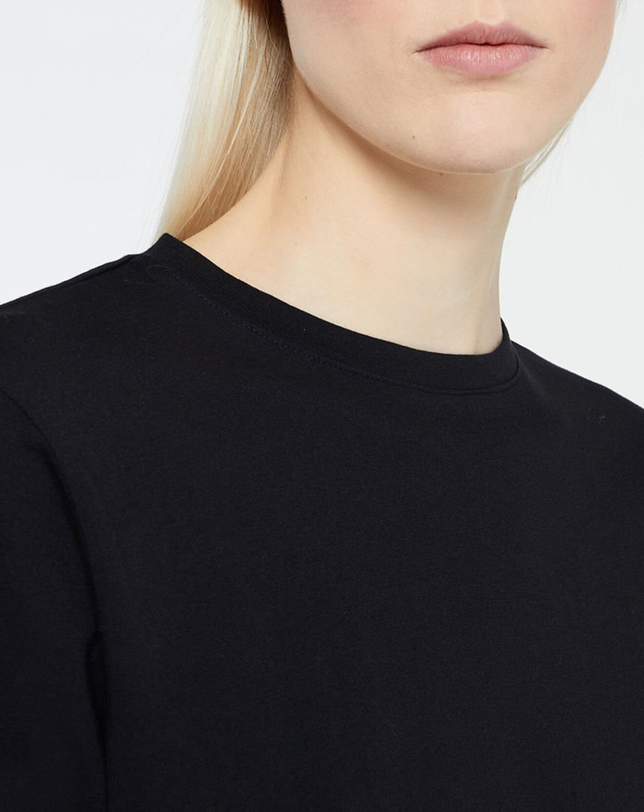 Galeries Lafayette T-Shirt en Coton Nova à manches longues noir