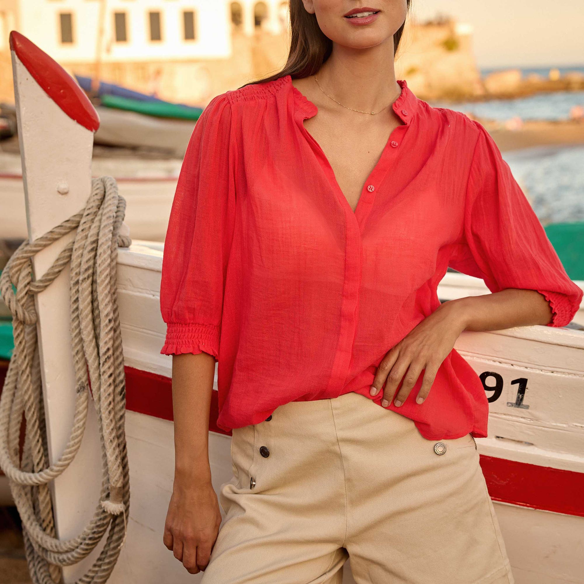 Blouse Femme rouge